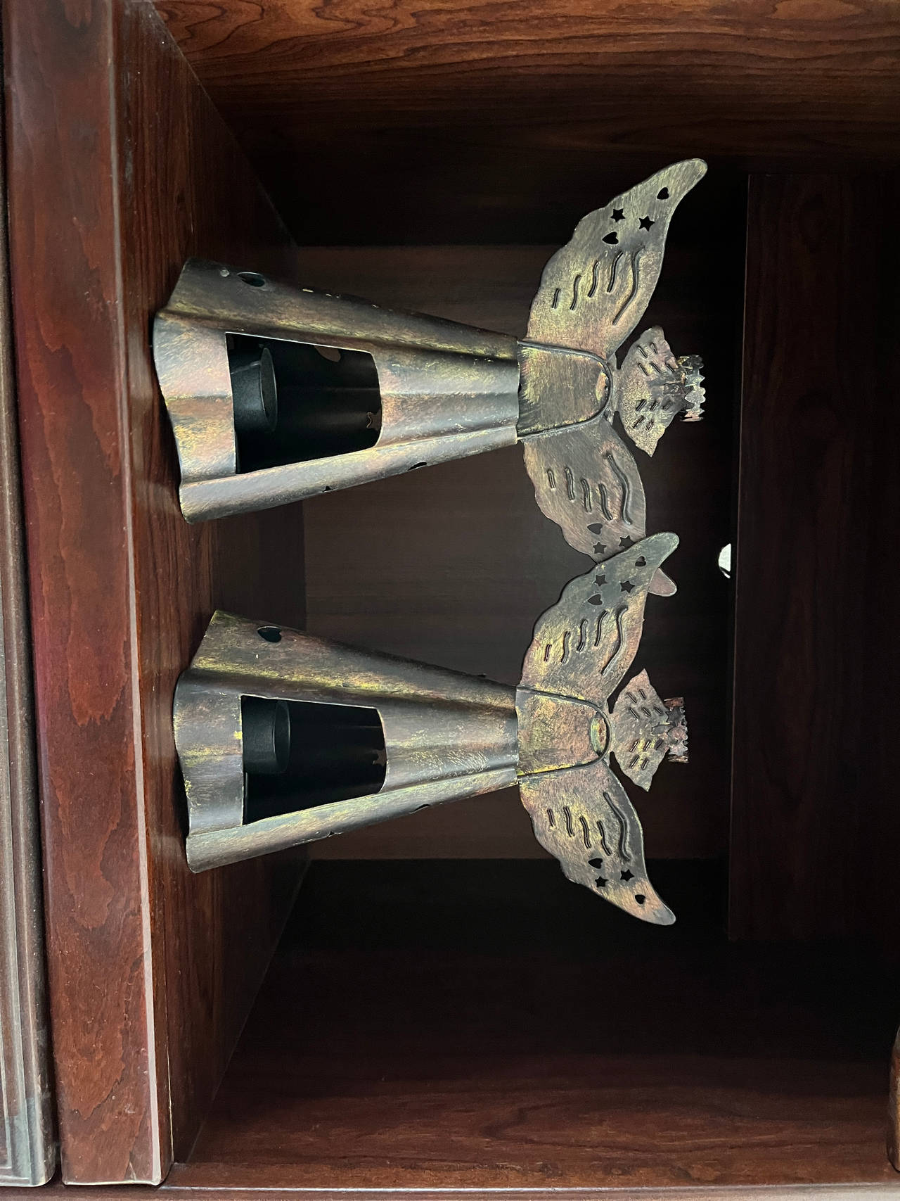 Metal Angel Candle Holders
