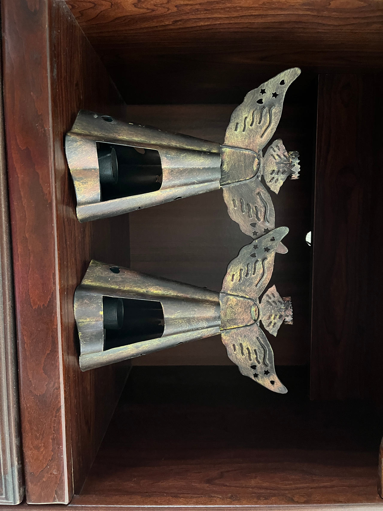Metal Angel Candle Holders