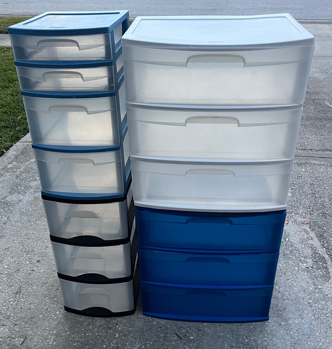 4 Plastic Storage Drawer Organizer