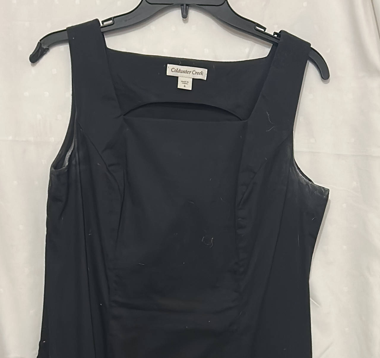 Coldwater Creek Black Sleeveless Cutout Dress