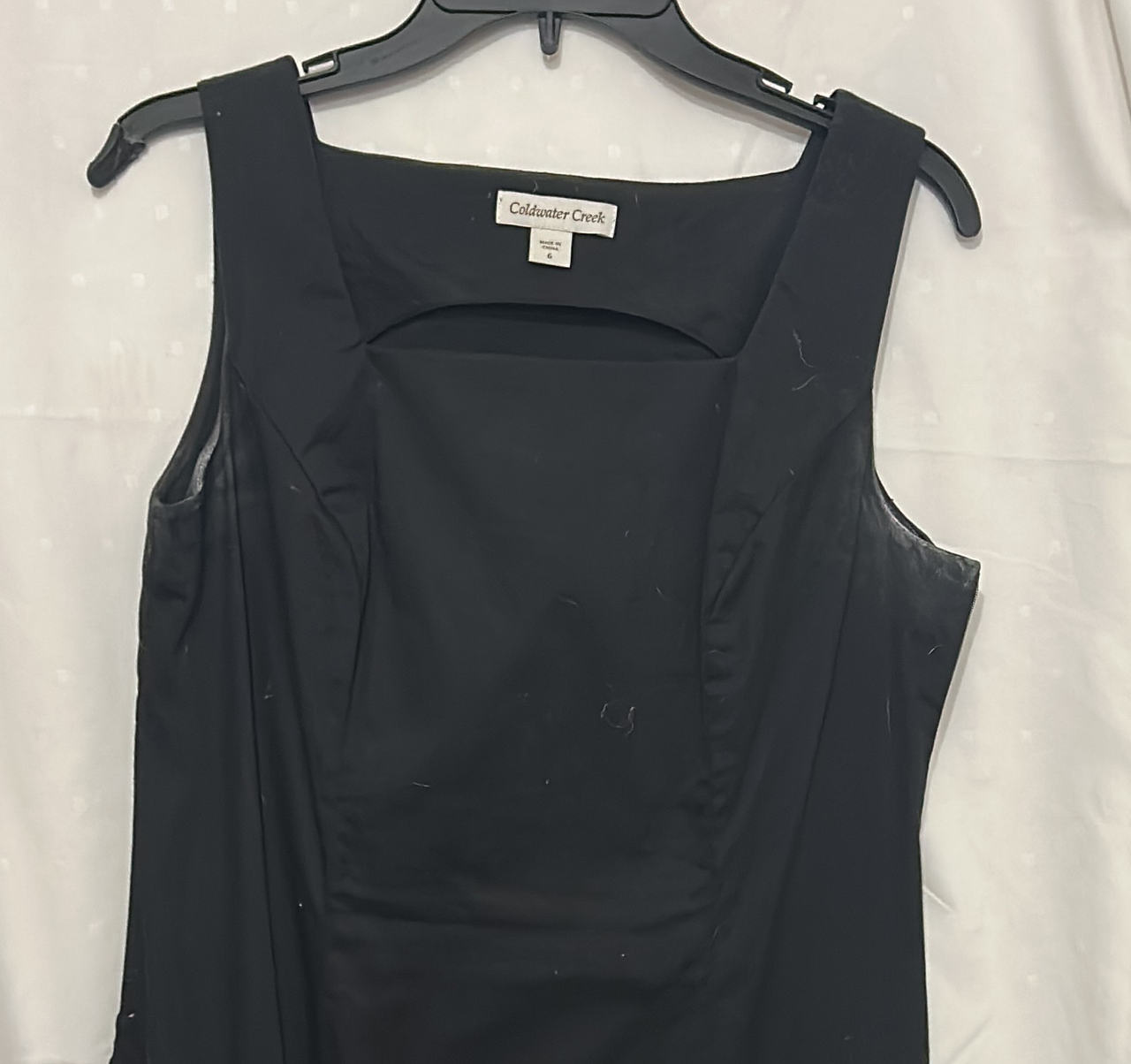 Coldwater Creek Black Sleeveless Cutout Dress