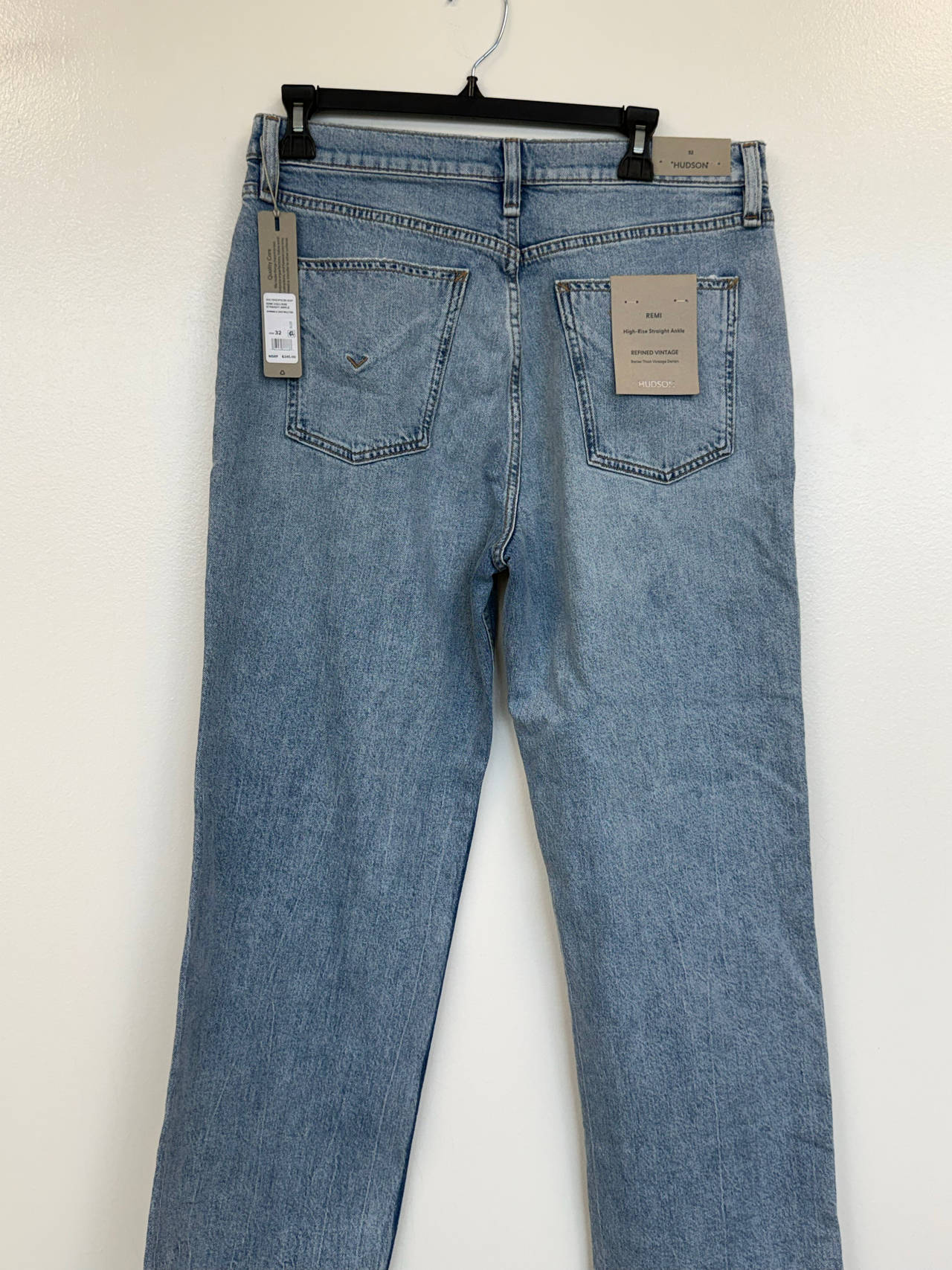 Hudson Remi High Rise Straight Ankle Jeans