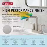 Delta Trinsic Two Handle Widespread Bathroom Faucet in Champagne Bronze - Image 3