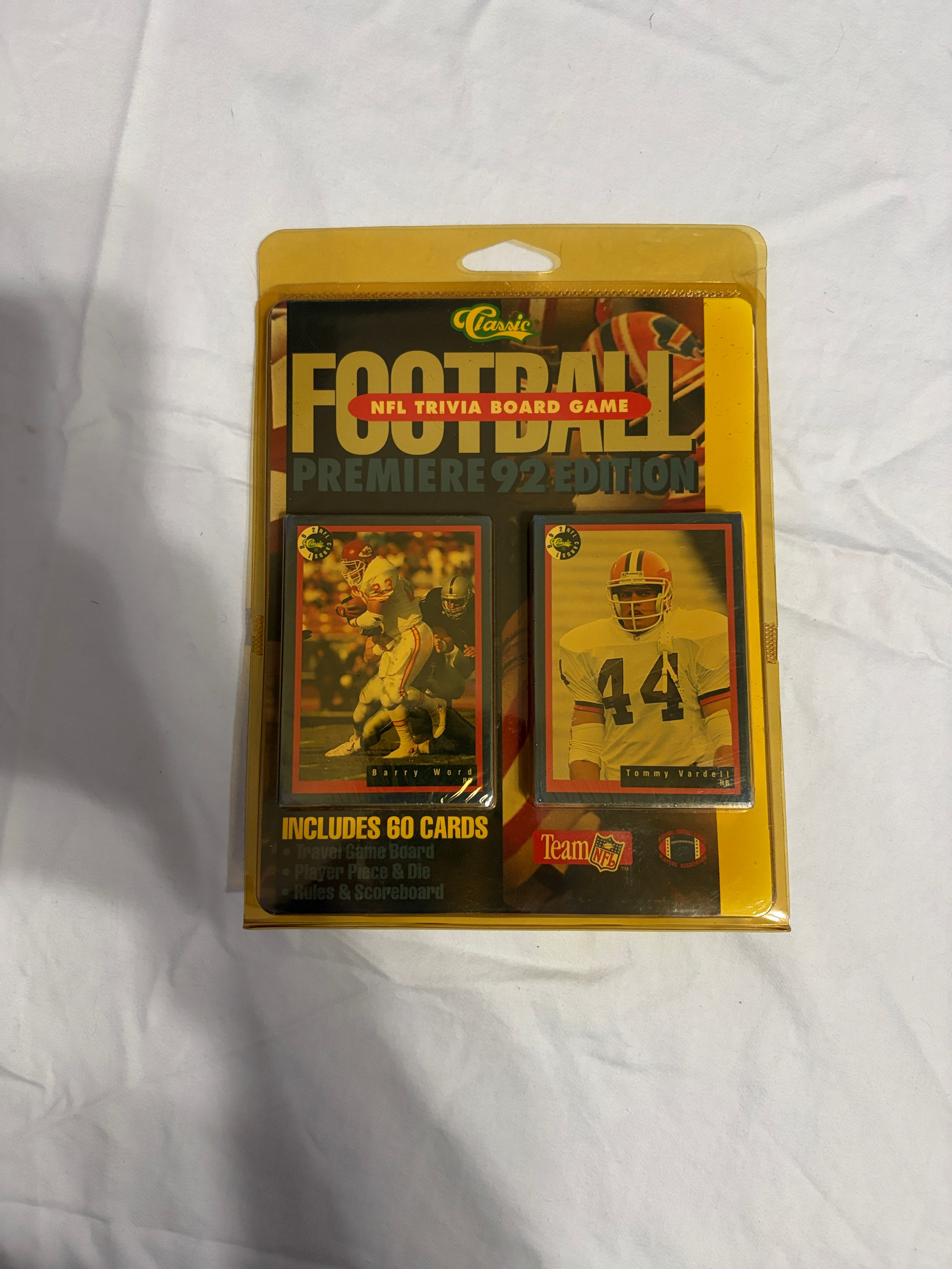 Classic Football NFL Trivia Board Game Premiere 92 Edition