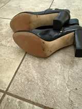 Michael Kors Black Leather Gold Hardware Ankle Boots - Size 7 - Image 7