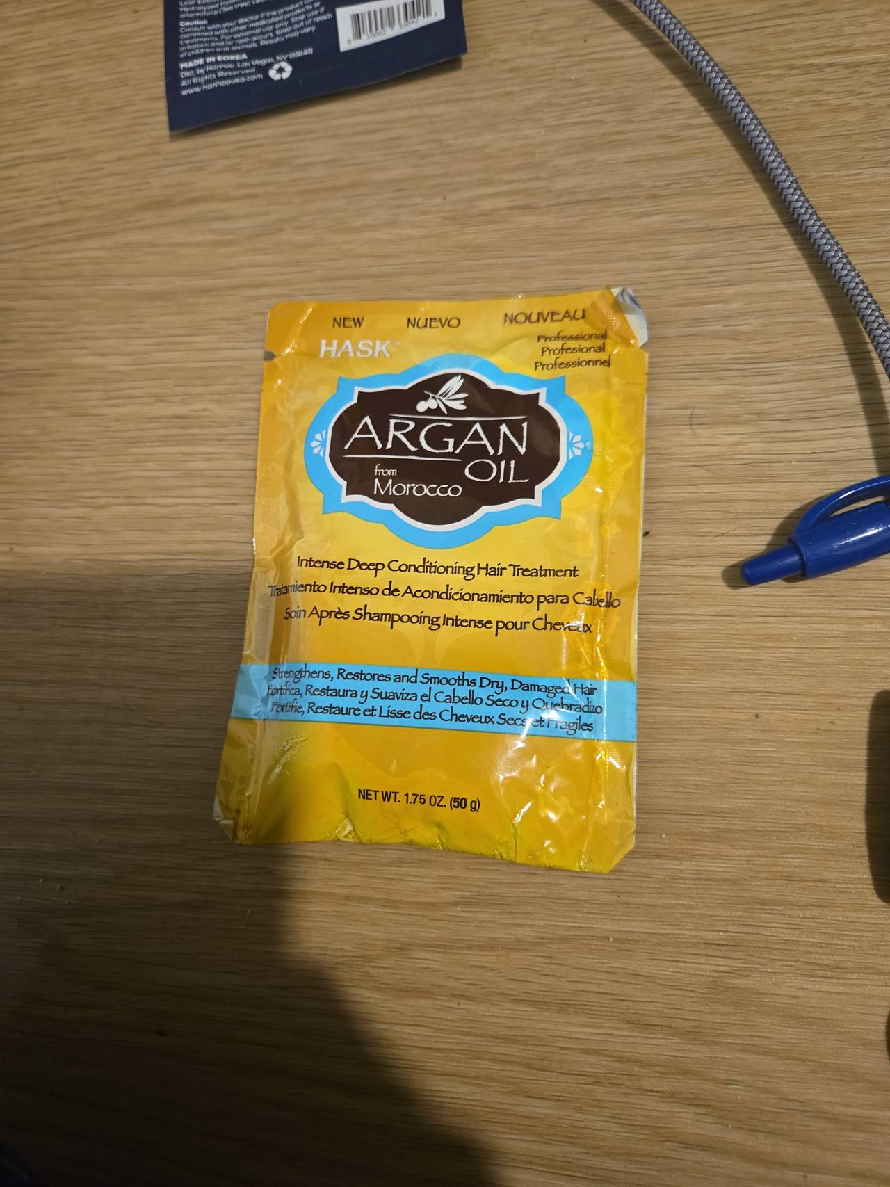 HASK Argan Oil Intense Deep Conditioning Hair Treatment Packet