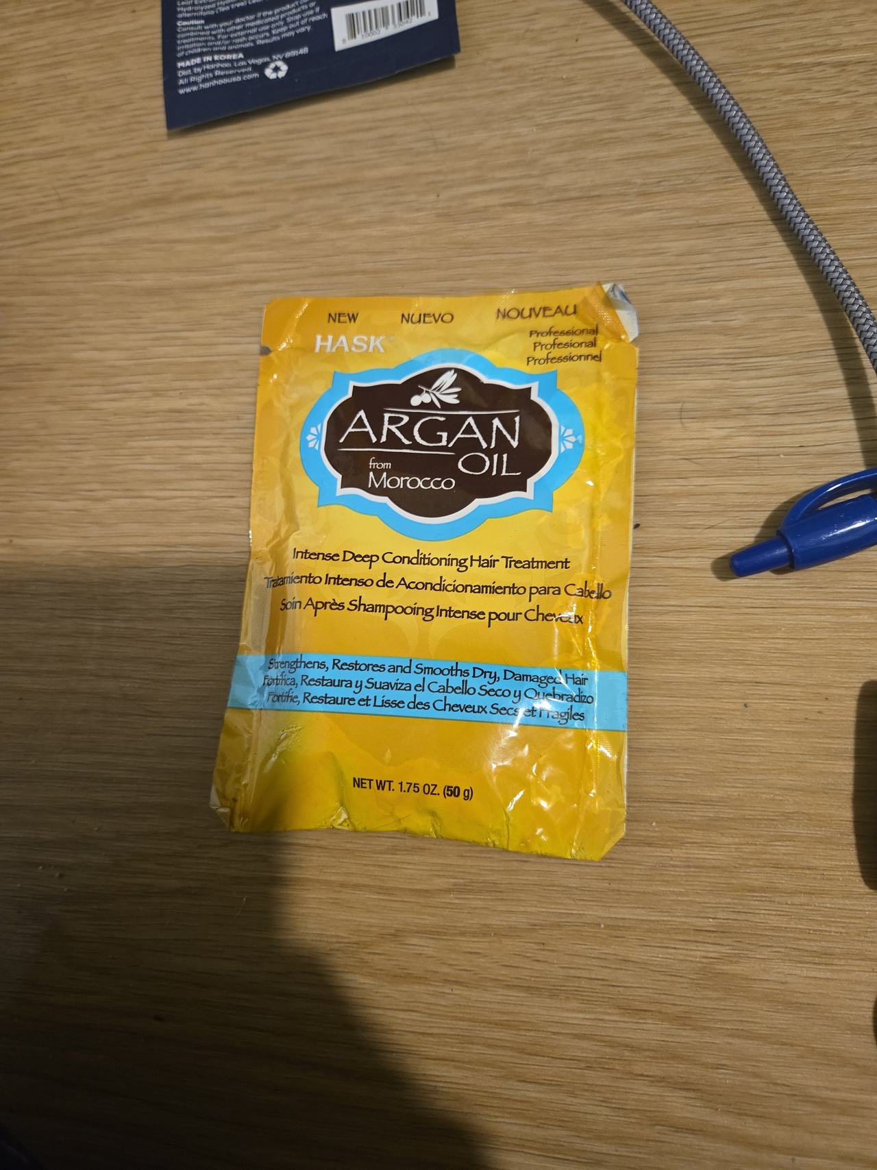 HASK Argan Oil Intense Deep Conditioning Hair Treatment Packet