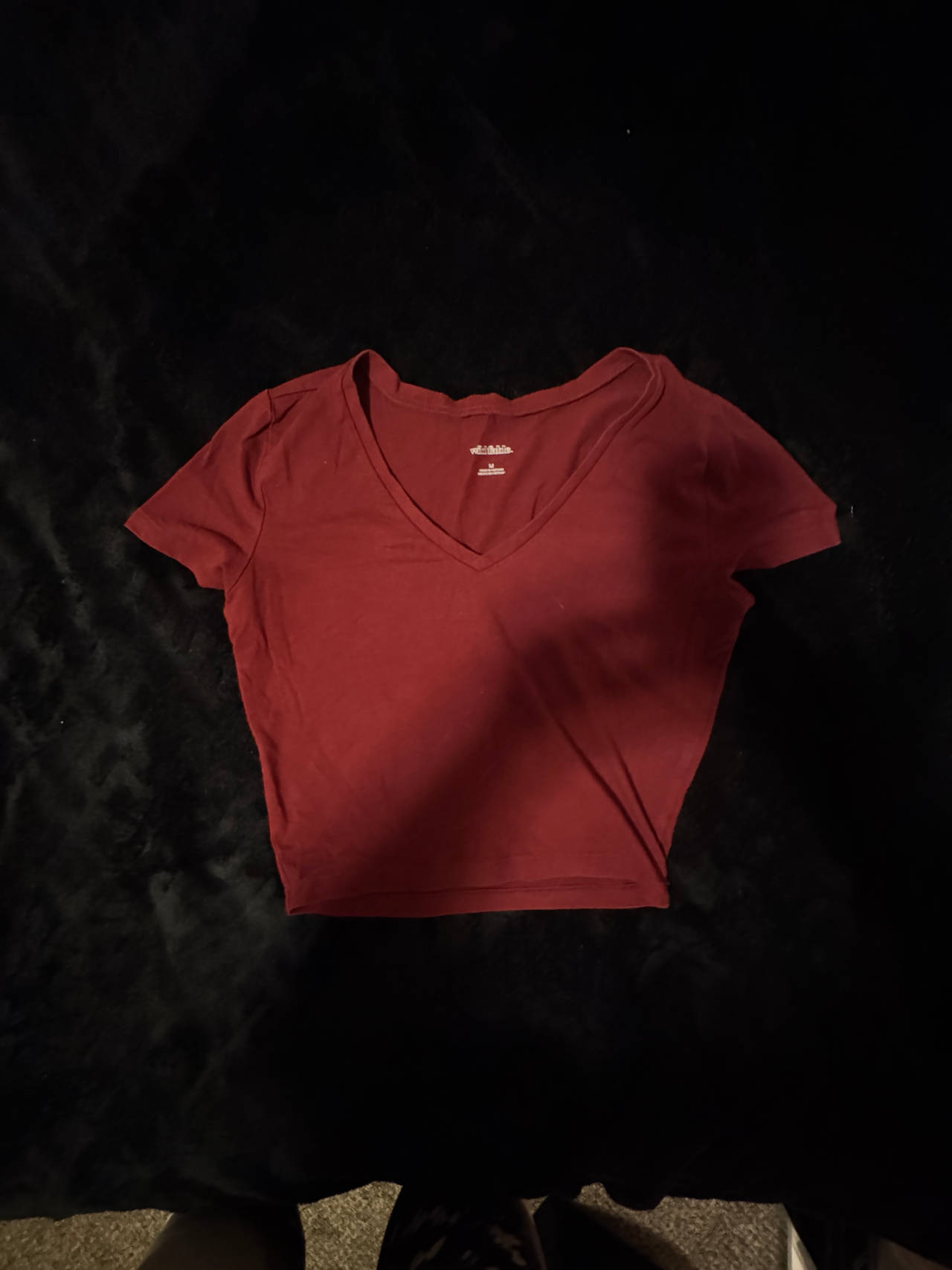 Wild Fable Women's Short Sleeve V-Neck Cropped T-Shirt