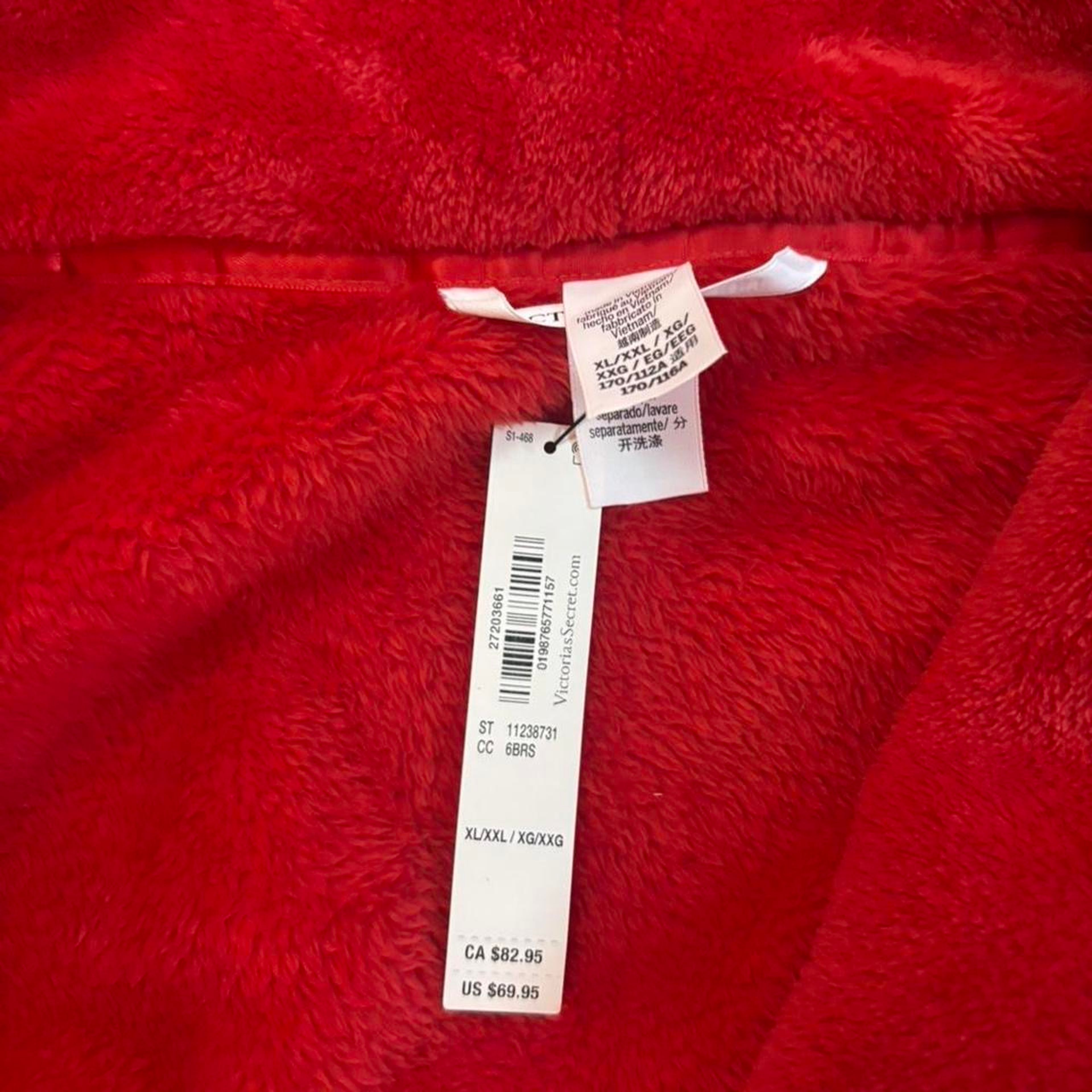 Victoria's Secret Plush Robe with Rhinestone Logo - Image 2