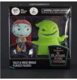 The Nightmare Before Christmas Sally and Oogie Boogie Flocked Figures - Image 1