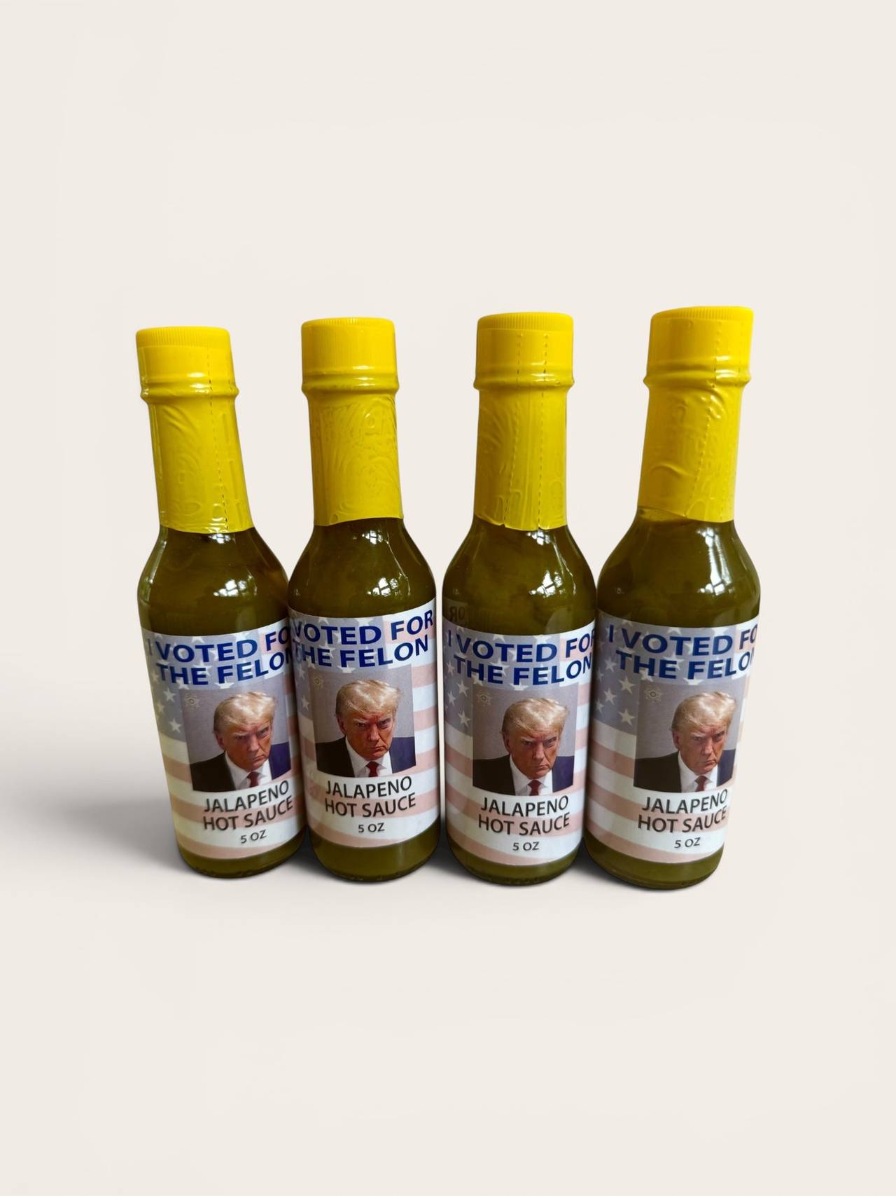 I Voted For The Felon Jalapeno Hot Sauce 5oz