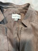 Studio Works Woman Faux Suede Zip Front Jacket - Image 4