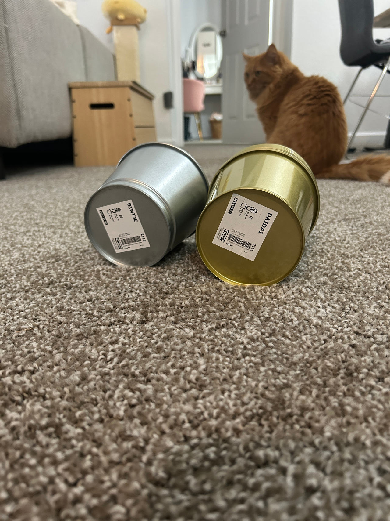 IKEA DAIDAI and BINTJE Metal Plant Pots