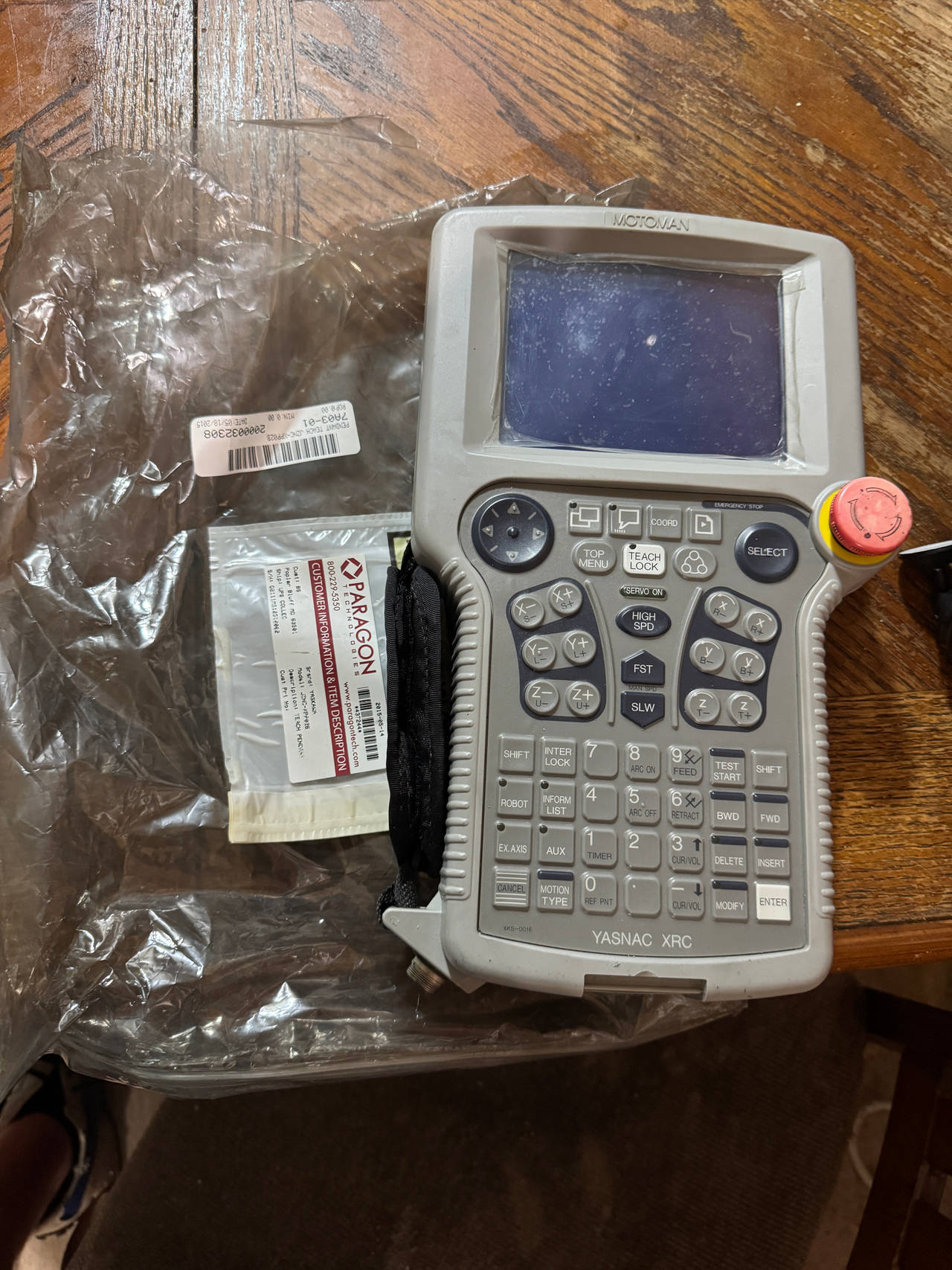 Motoman Yasnac XRC Teach Pendant Controller