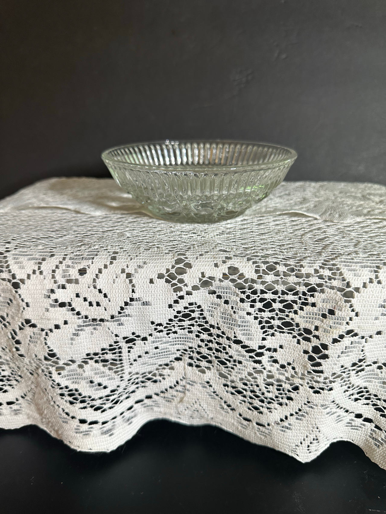 Vintage FEDERAL GLASS Windsor Clear Mayonnaise Bowl