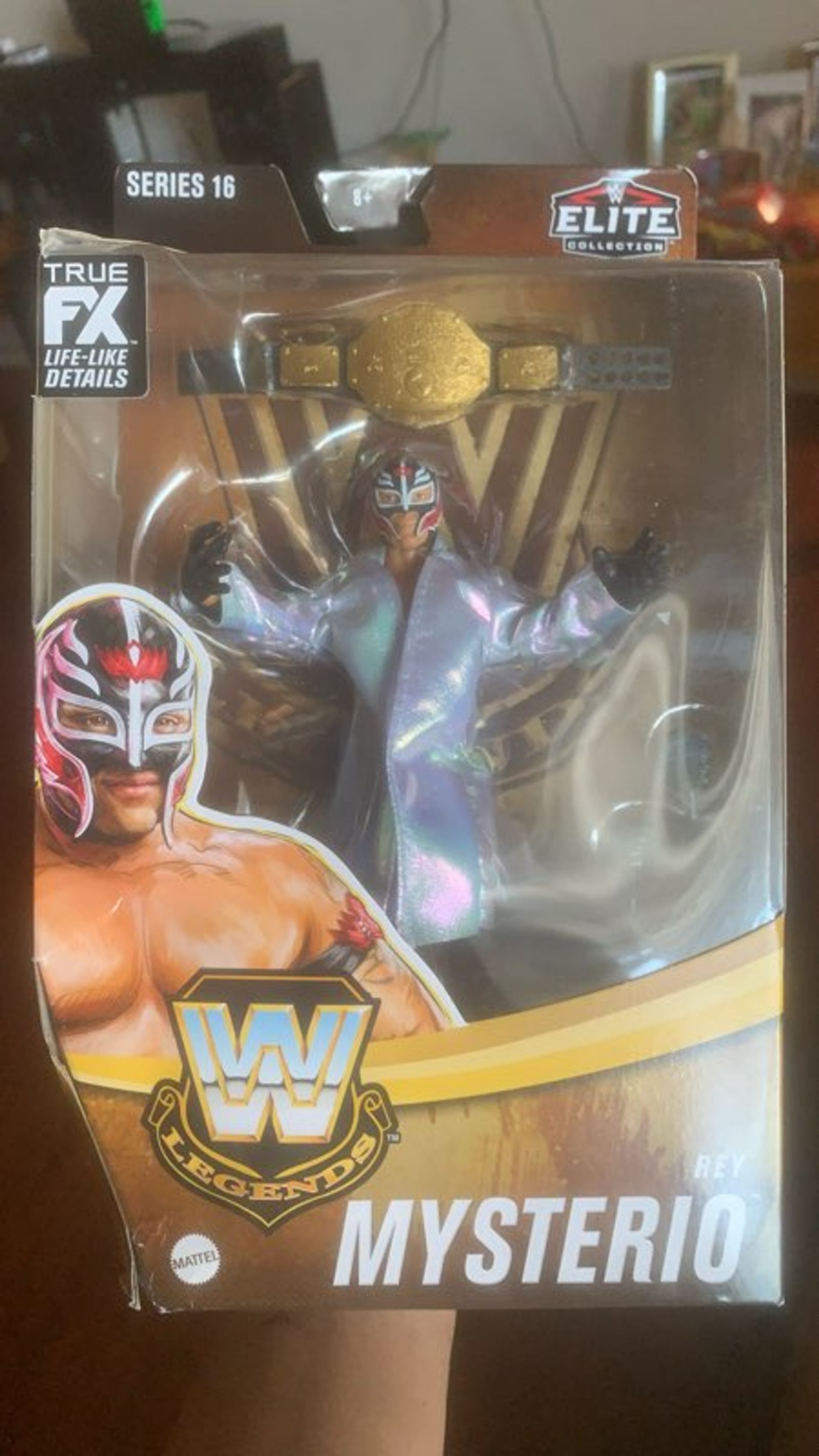 WWE Legends Elite Collection Rey Mysterio Action Figure**box has damage 