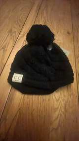 C.C Baby Cable Knit Beanie with Pom Black New With Tags - Image 3