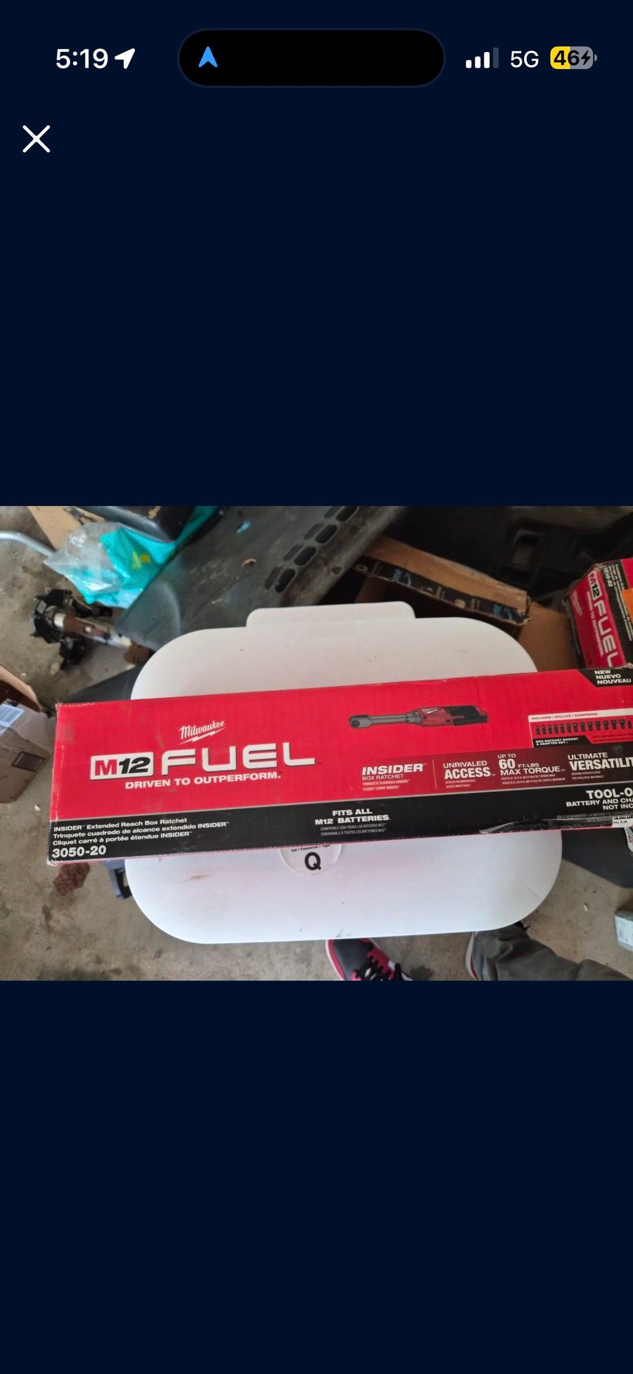 Milwaukee M12 FUEL Insider Extended Reach Box Ratchet (Tool Only)