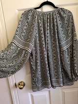 Max Studio Printed Long Sleeve Blouse - Image 7