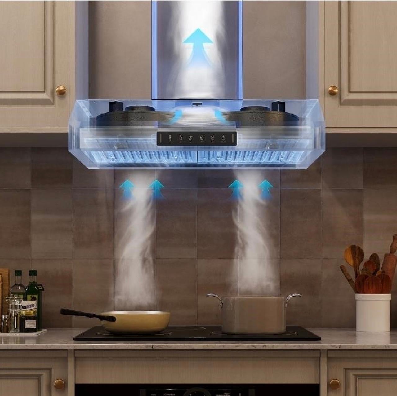 VIKIO HDRC12 42” 900CFM Wall Mount Range Hood - Brand New in box