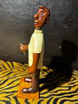 Hand-Carved Wooden Figurine - Image 3