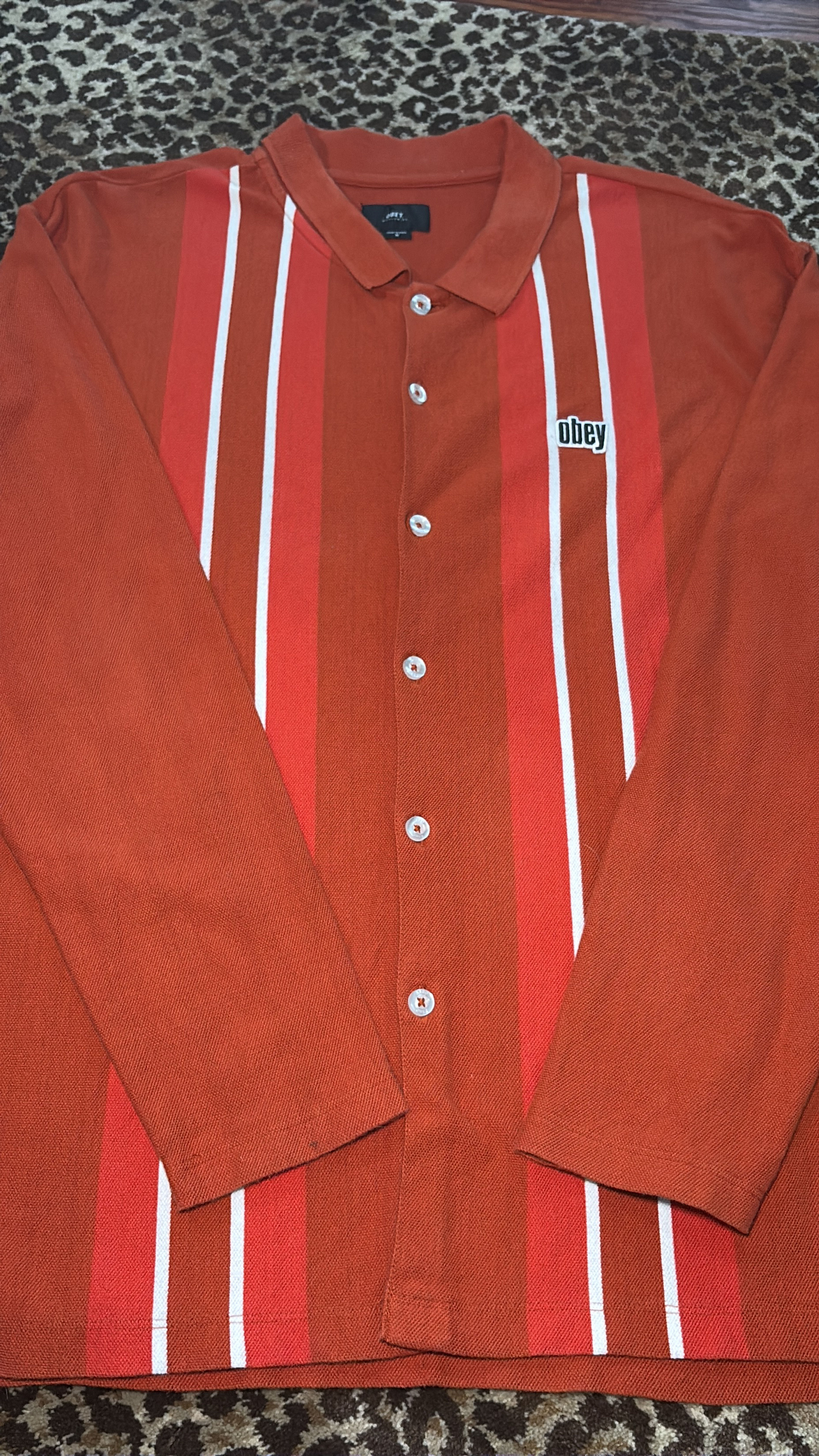 Obey Dexter Long Sleeve Polo Shirt