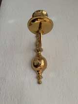 Vintage Brass Wall Sconce Candle Holders (2) - Pair - Image 5