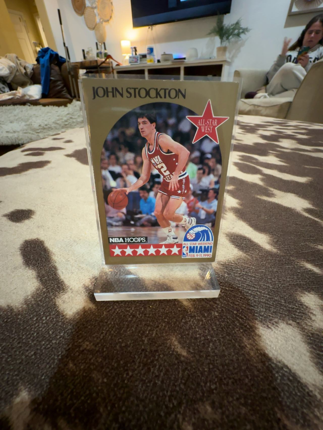 NBA Hoops John Stockton 1990 #25 All-Star West