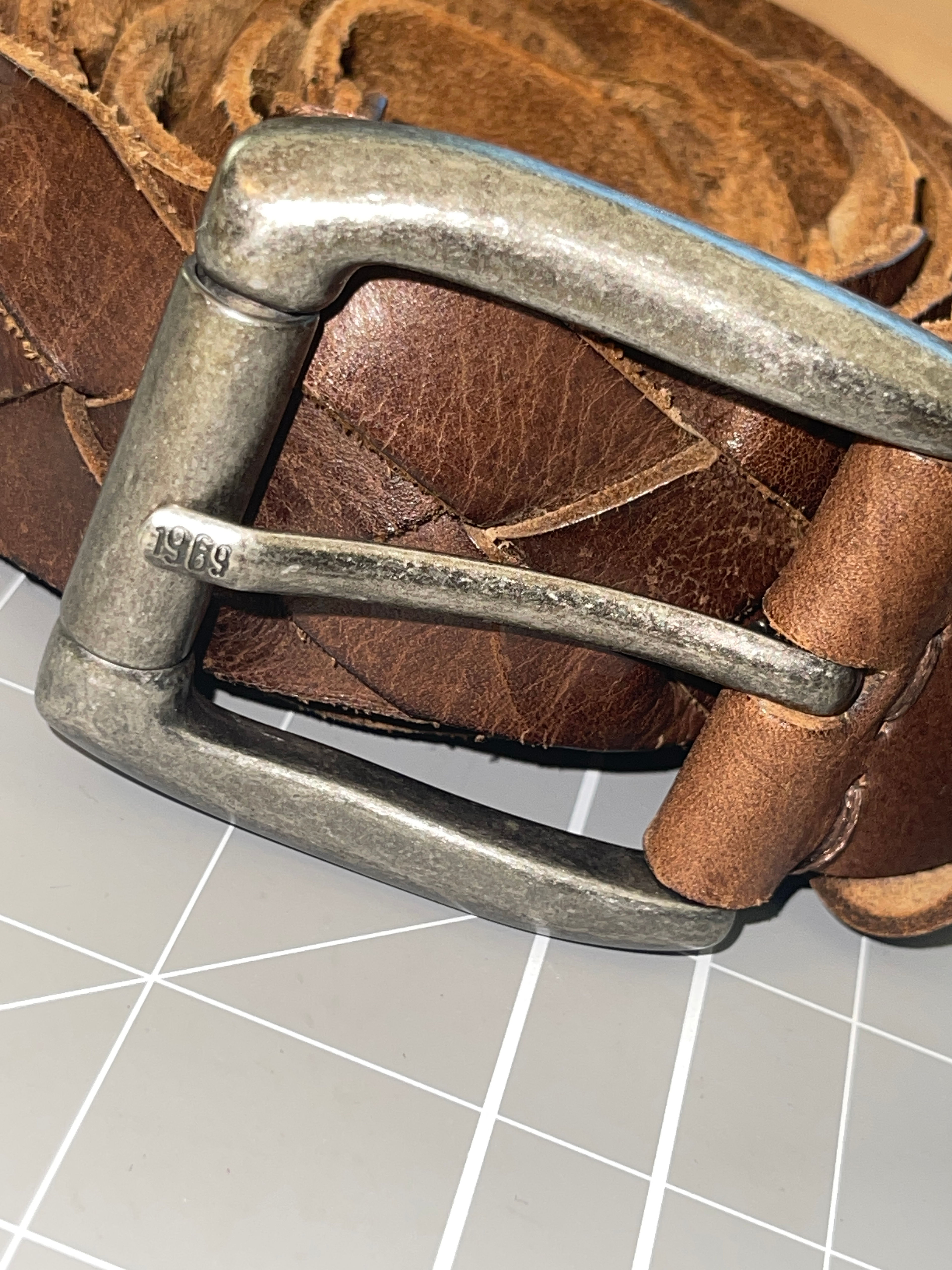 Gap 1969 Brown Woven Leather Belt