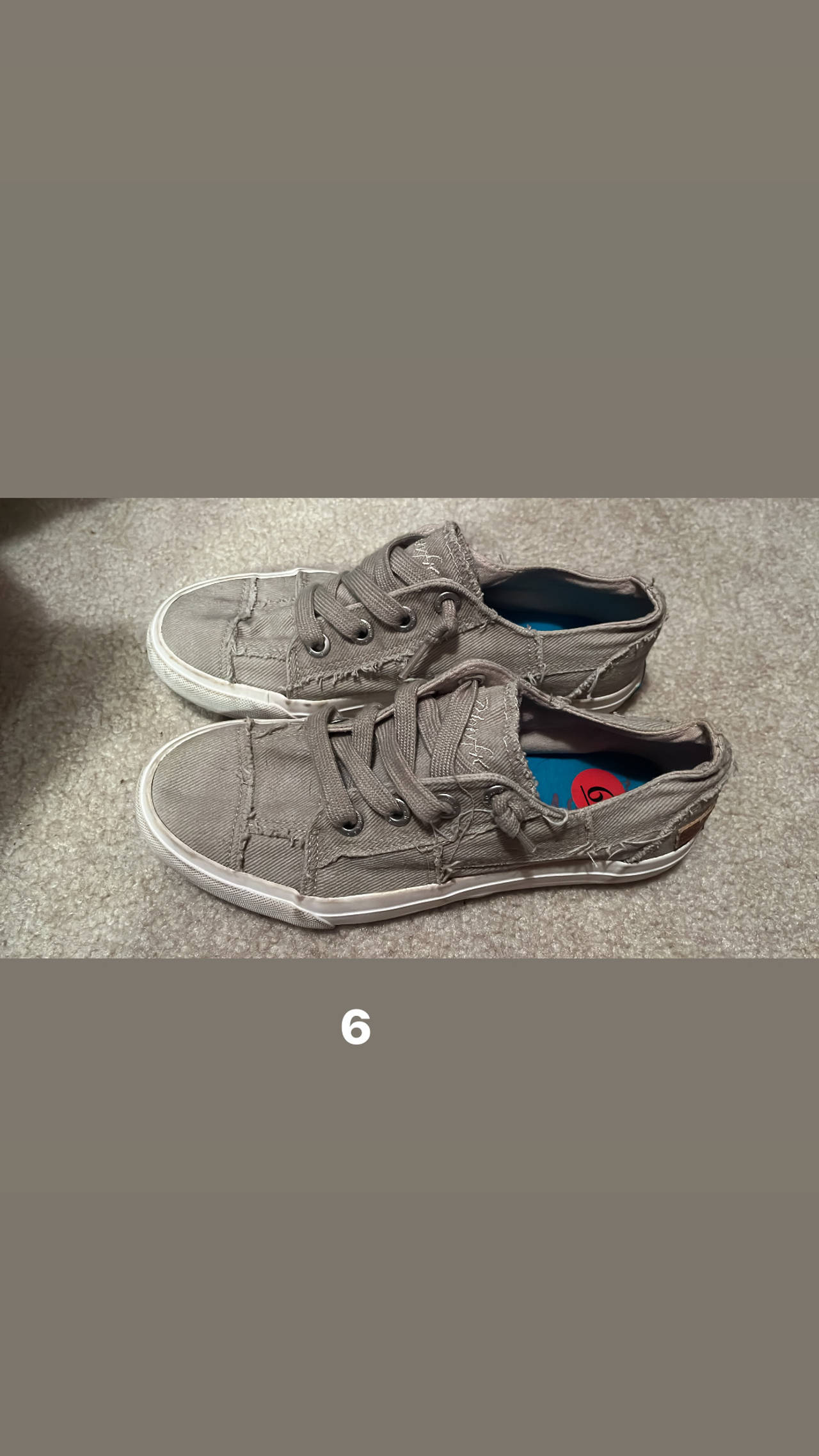 Blowfish Malibu Play Canvas Sneaker like new size 6