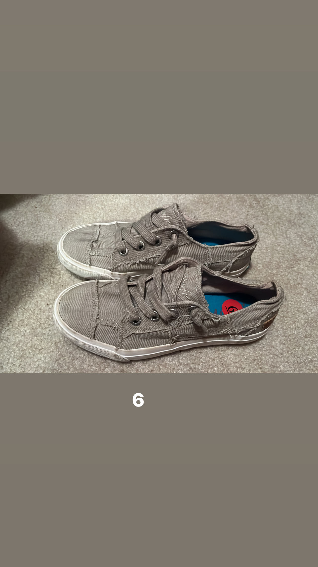 Blowfish Malibu Play Canvas Sneaker like new size 6