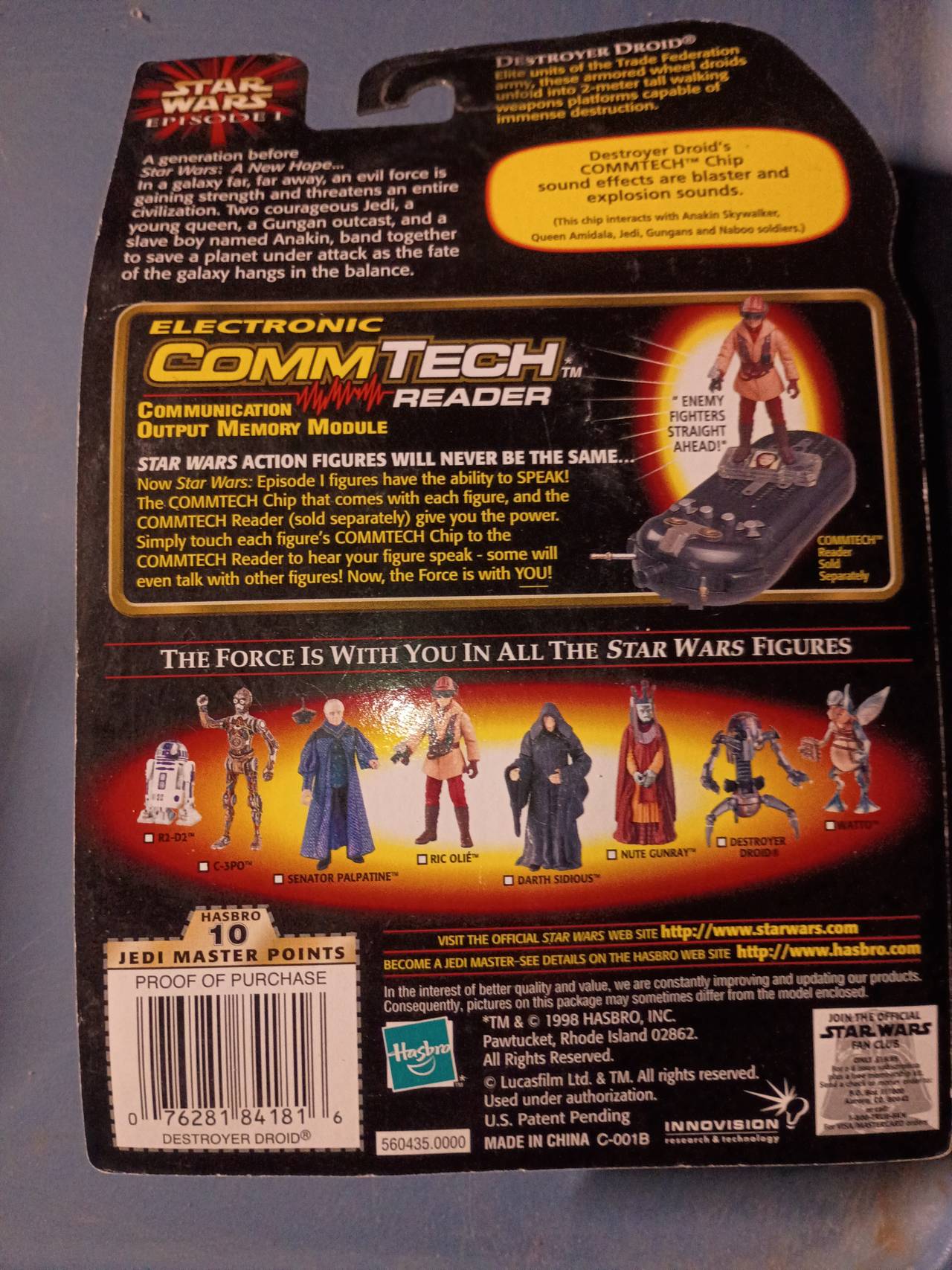 Star Wars Episode I Destroyer Droid with CommTech Chip