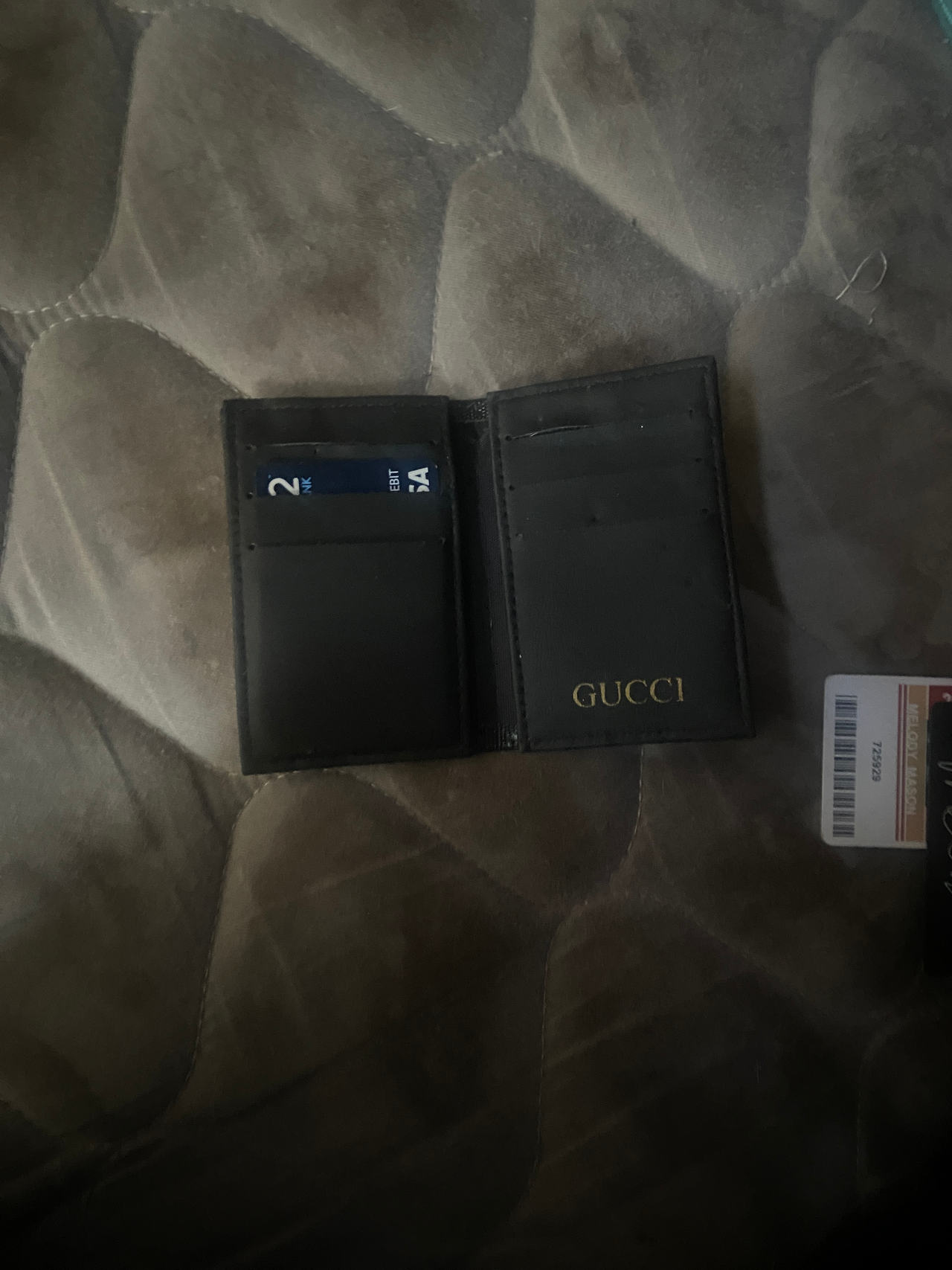Gucci Leather Card Holder Wallet