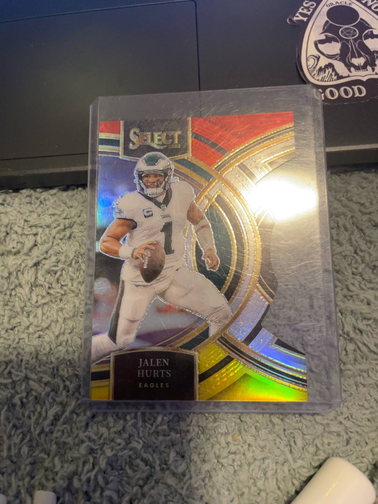 Panini Select Jalen Hurts 2023 #184 Premier Level Zebra Die-Cut