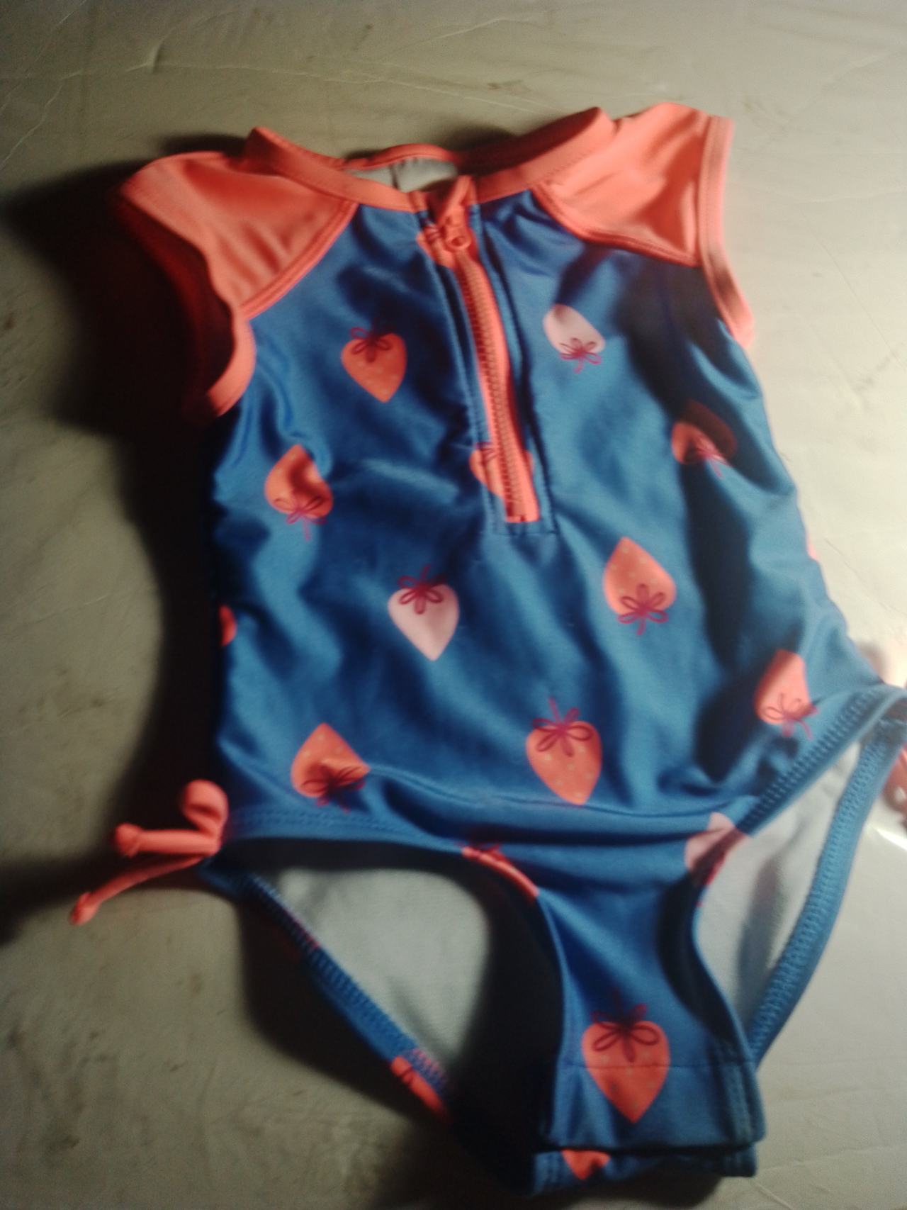 Cat & Jack Girls' Strawberry Print One Piece Swimsuit