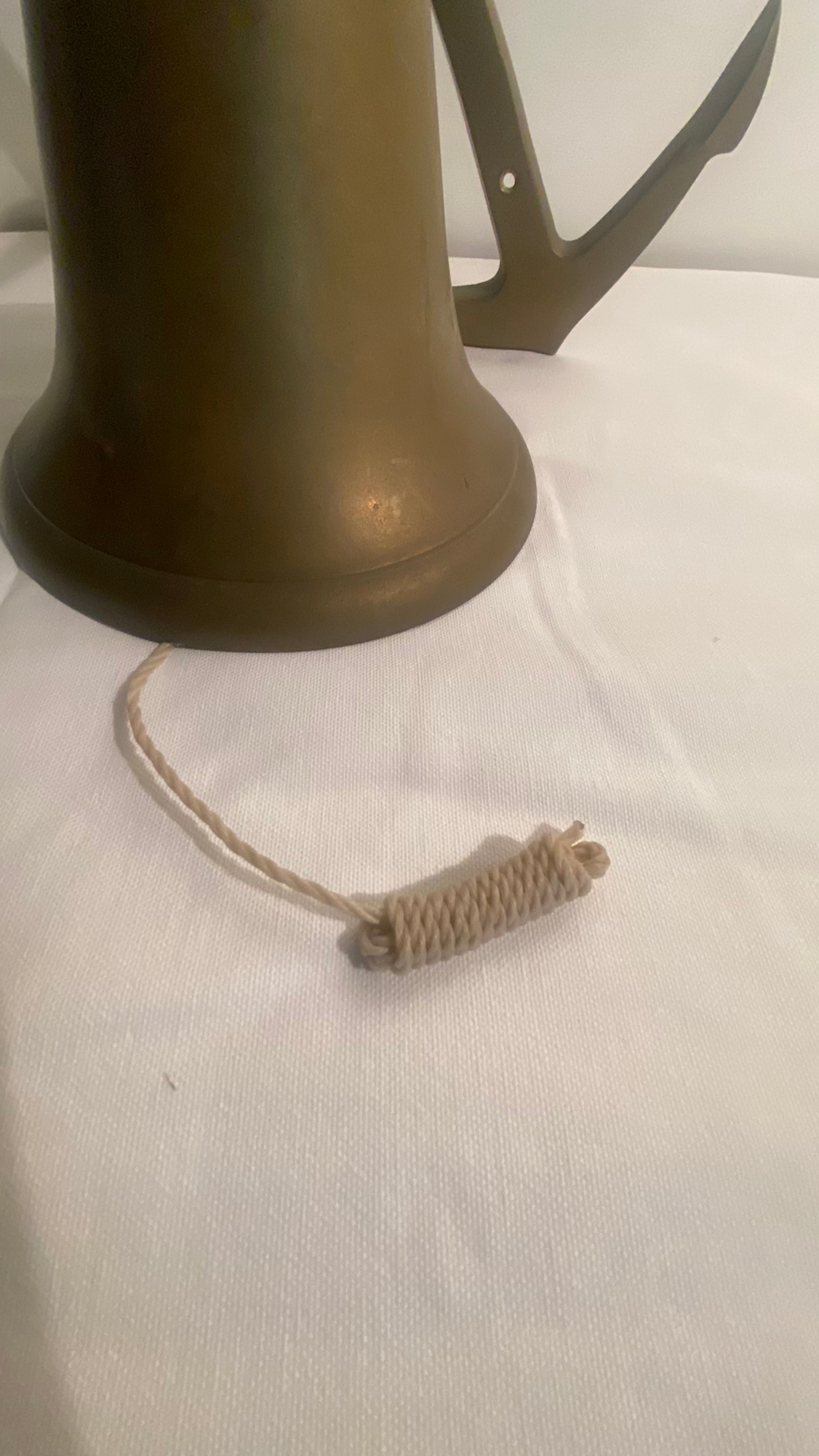 Brass Ship's Bell with Anchor Mount - Image 2