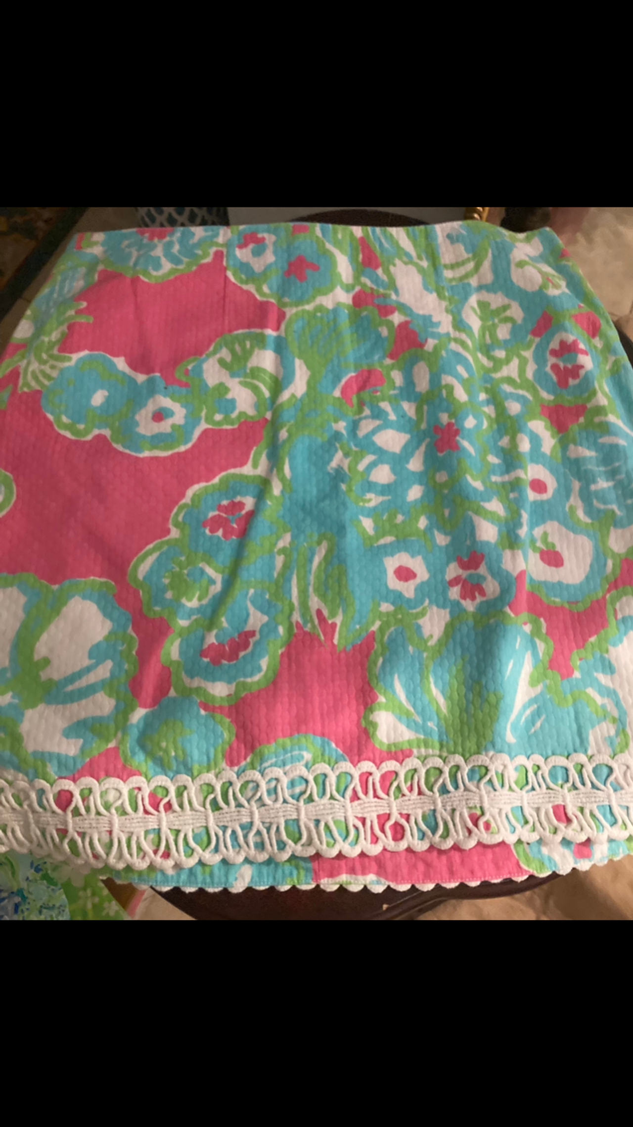 Lilly Pulitzer Skirt Size Small Lace Trim