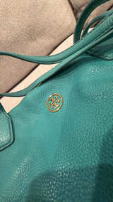 Tory Burch Michelle Tote Aqua Blue - Image 2