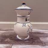 Royal Sealy Heritage Vintage Blue & White Sugar Canister - Image 7