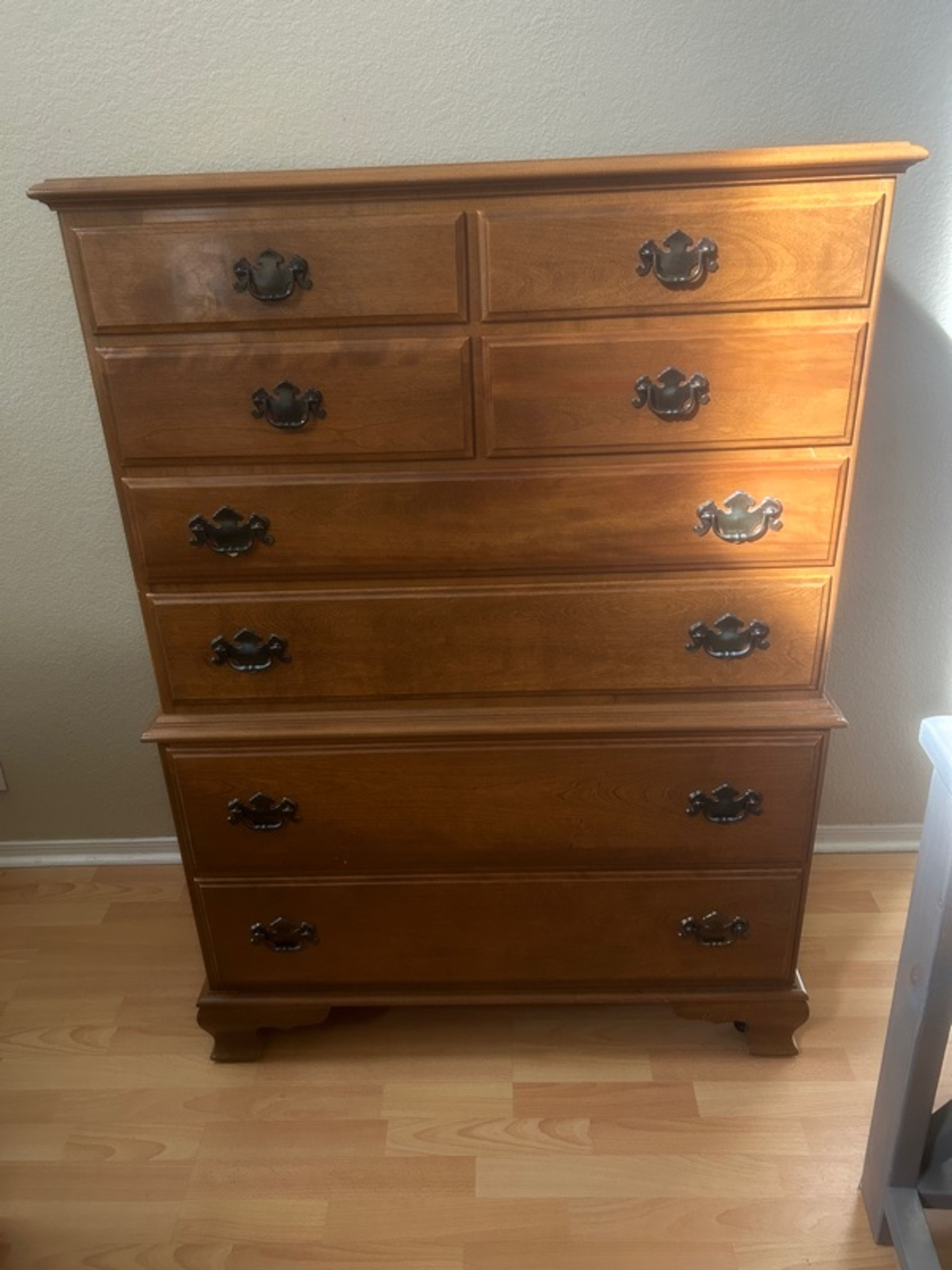 Ethan Allen Antique Heirloom Solid Maple Dresser