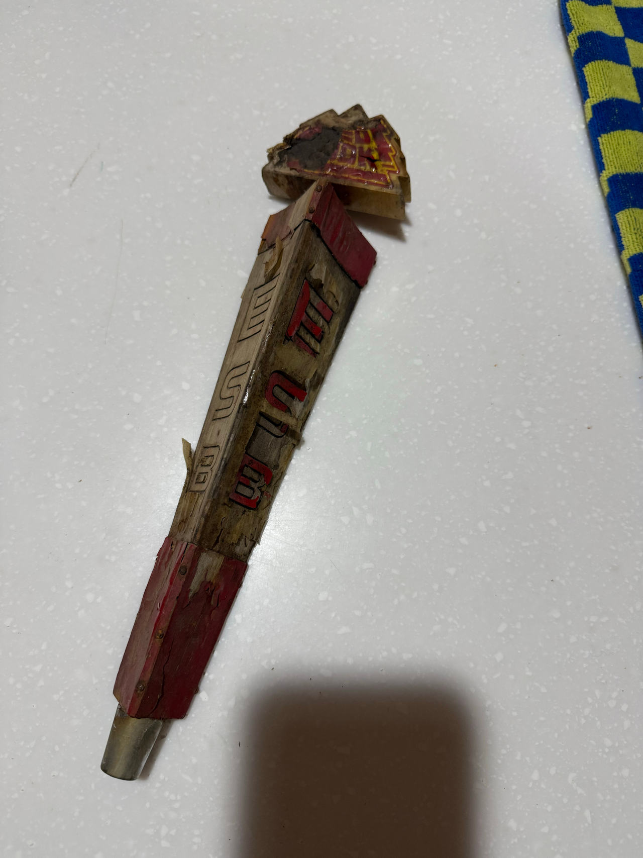 Dos Equis Wooden Beer Tap Handle
