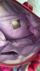 Coach Poppy Pink Tote Bag Purse  - Image 3