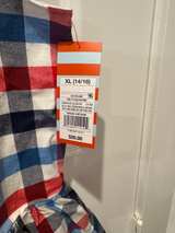 Cat & Jack Girls' Red White and Blue Plaid Dress - Image 2