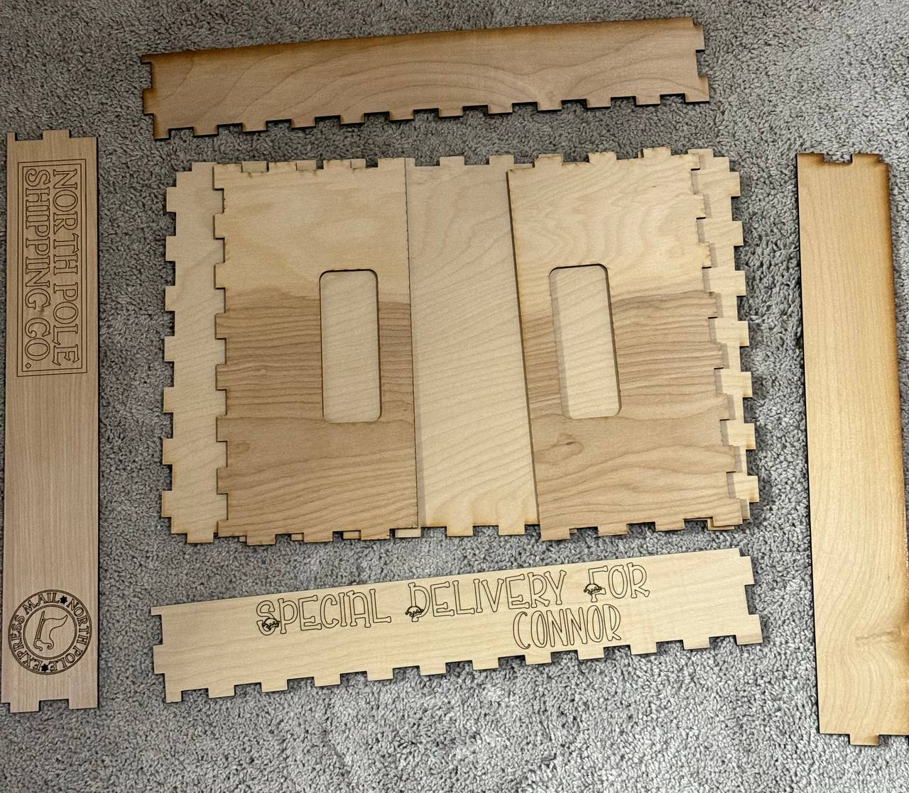 Personalized Wooden Christmas Crate Kit