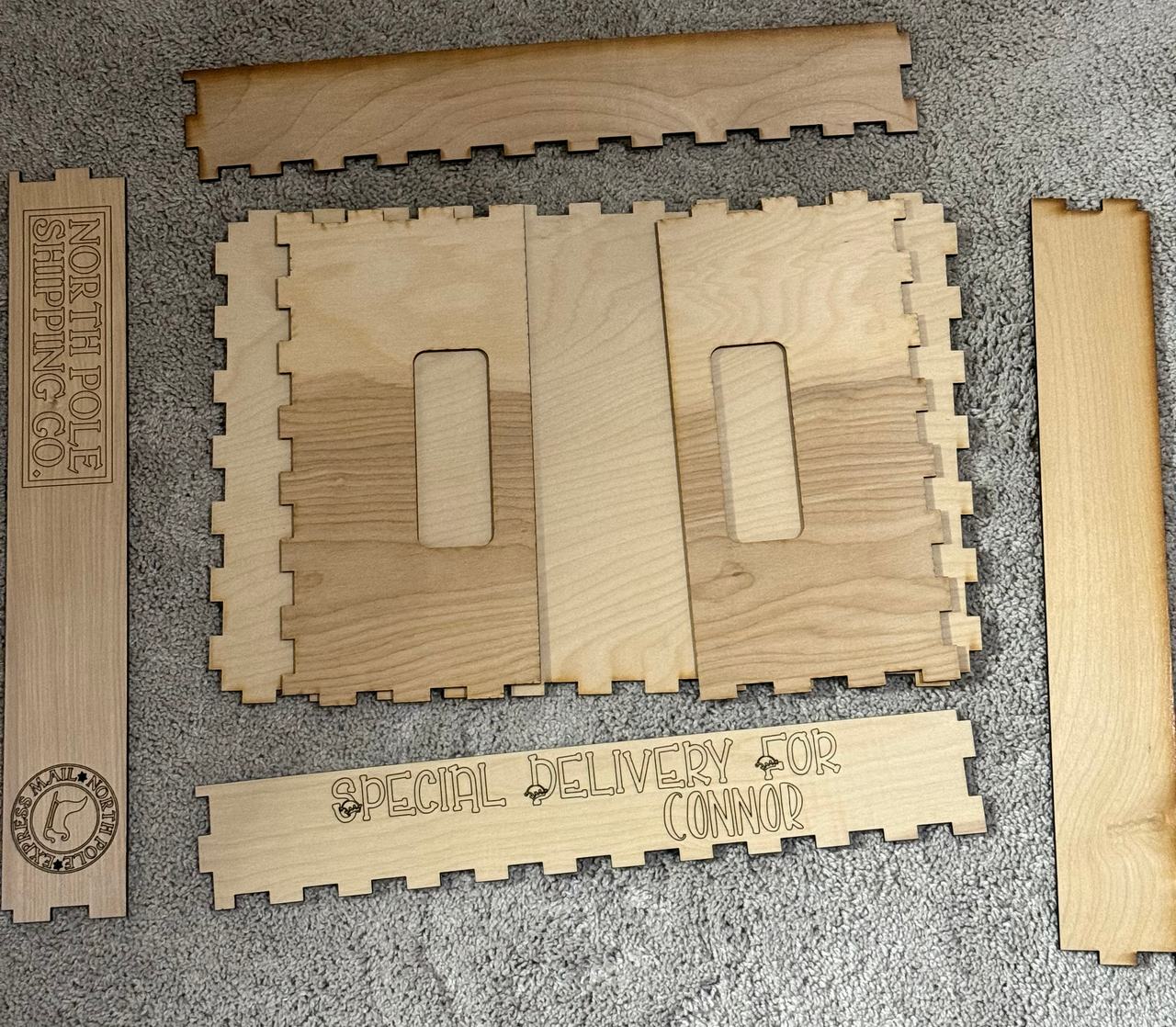 Personalized Wooden Christmas Crate Kit