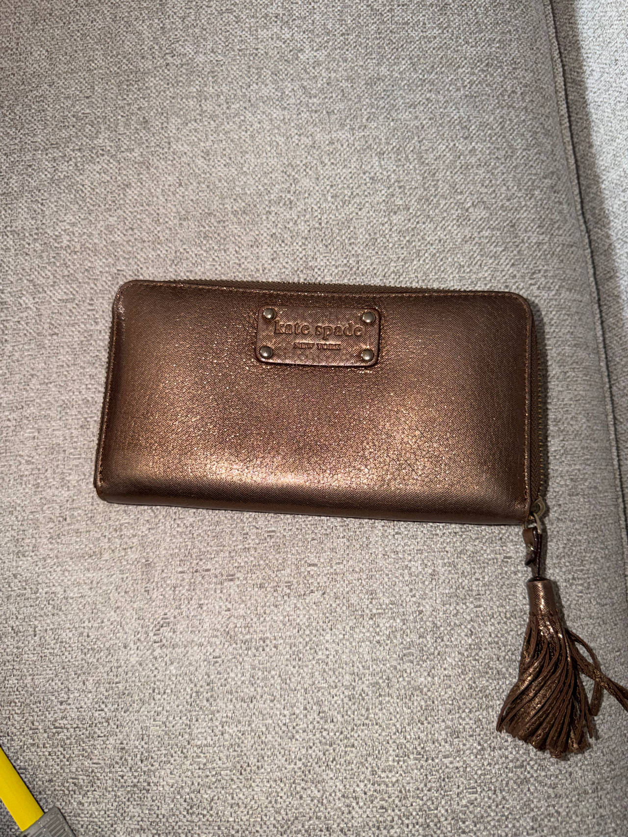Kate Spade Metallic Leather Neda Wallet