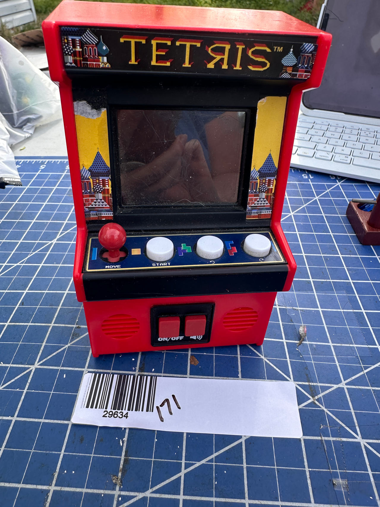 Basic Fun Tetris Mini Arcade vintage handheld game, tested working 171