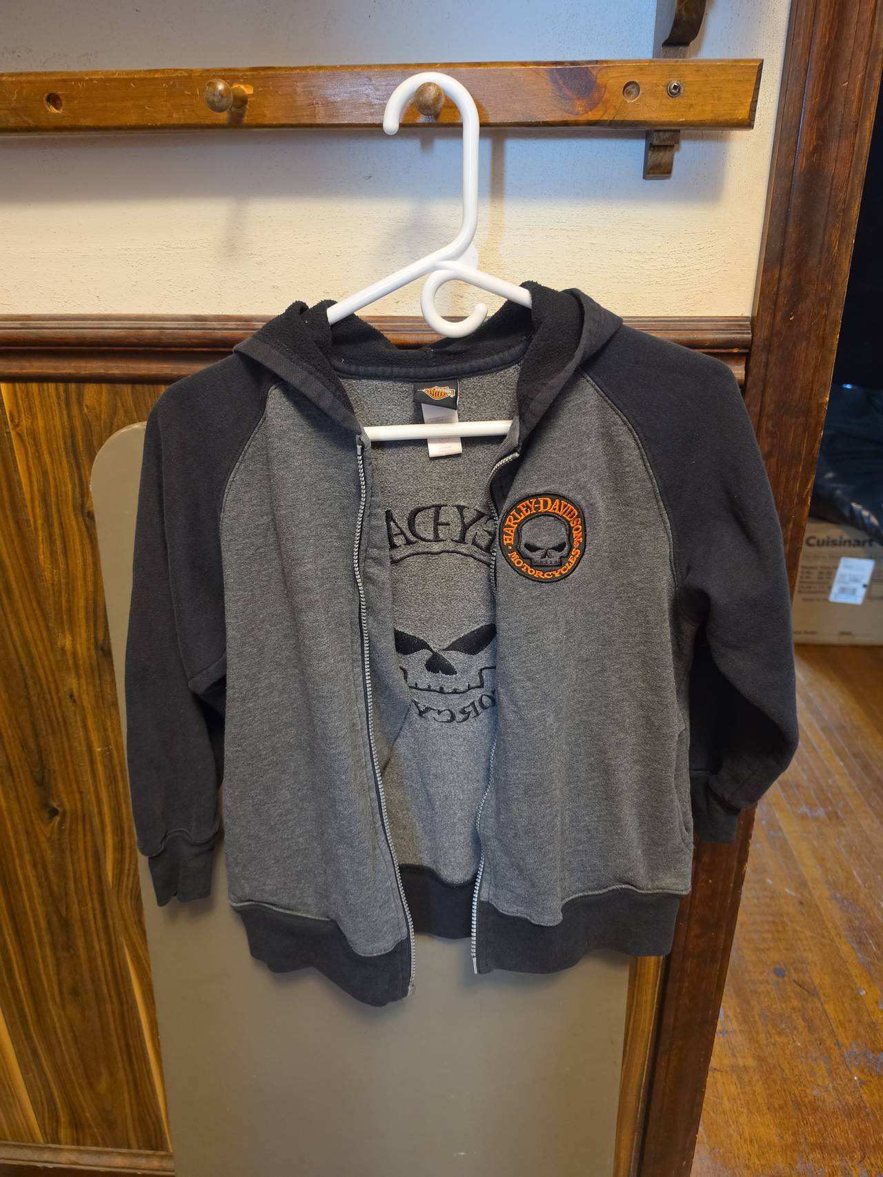 Harley-Davidson Willie G Skull Two-Tone Zip-Up Hoodie