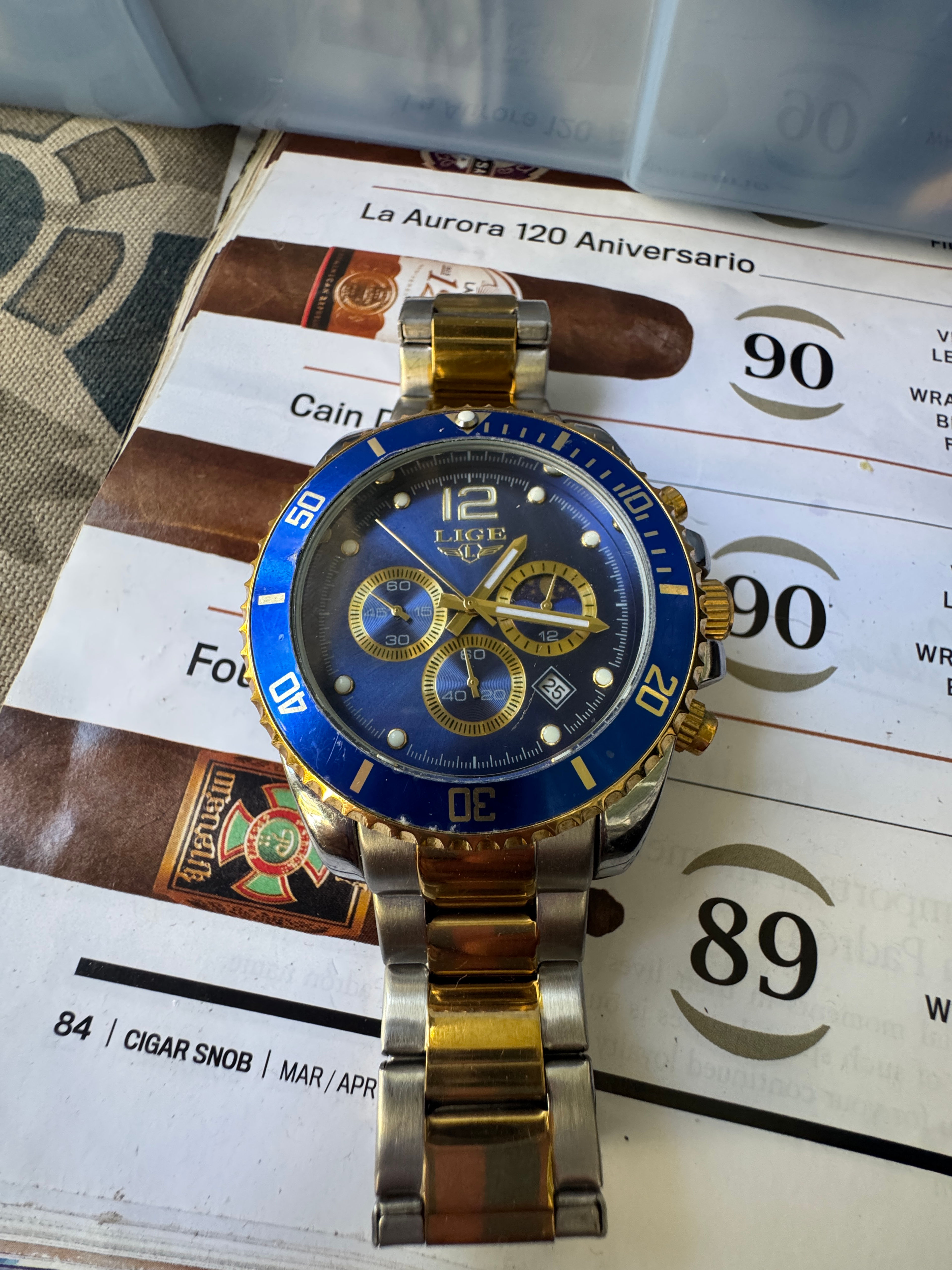 LIGE 9866 Men's Chronograph Watch