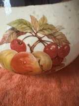 McCoy USA Pottery Pitcher Bowl Set 7528 Brown Cream - Image 3